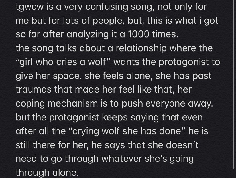— the girl who cried a wolf:
