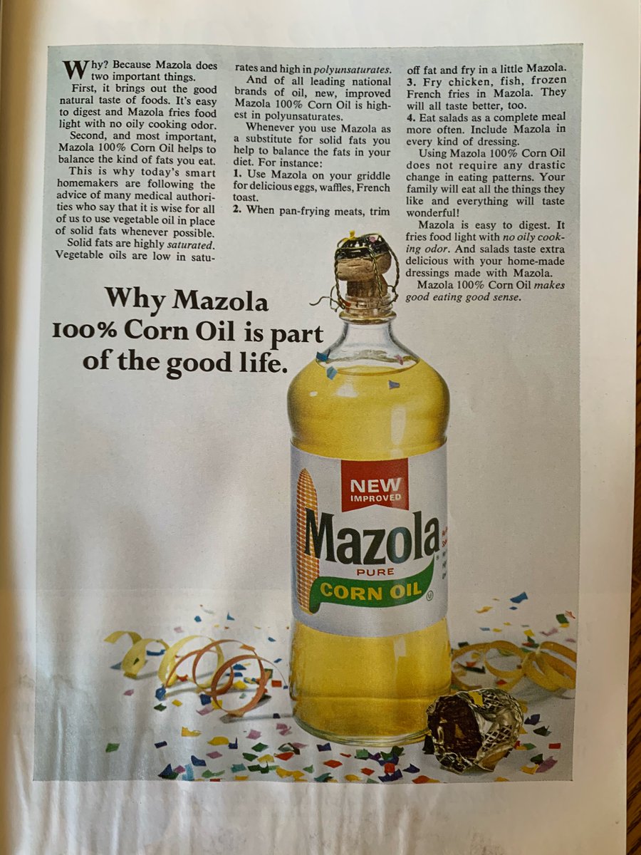 1967: Mazola. Imagine you're an ad school instructor today. Try asking any student to write long-copy ads about corn oil.