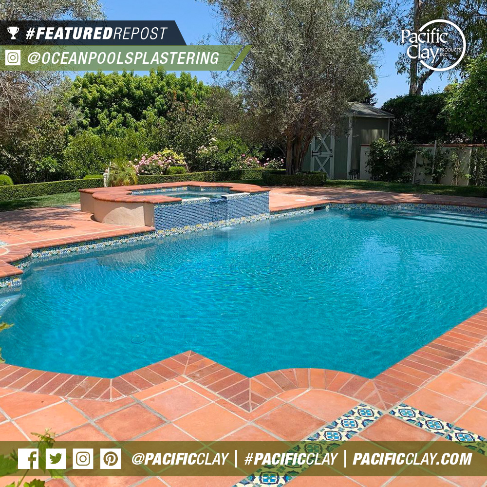 PacificClay's tweet photo. #FeaturedRepost IG:oceanpoolsplastering
Job completed 👍🐬🐬🏊♀️ Radiant Fusion Pebble-Laguna Blue By Universal White Cement. Pool Coping using #PacificClay Bullnose Distributor: @NptPool https://t.co/rSZGsntklw
