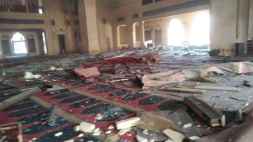 IMAGES:Mosque in Beirut damaged.  #Lebanon