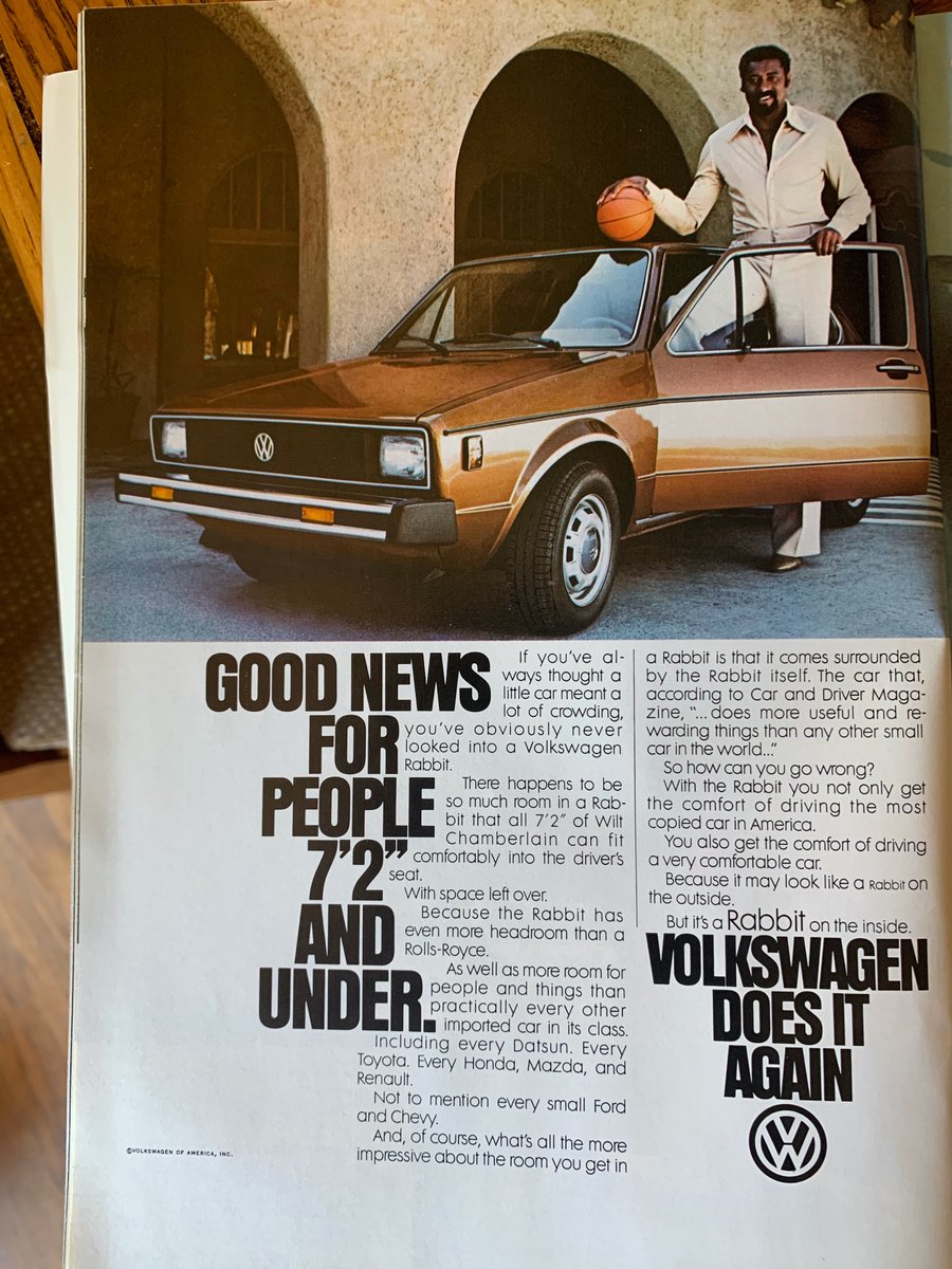 1979: Volkswagen. The copy feels DDB-ish but the layout is different.