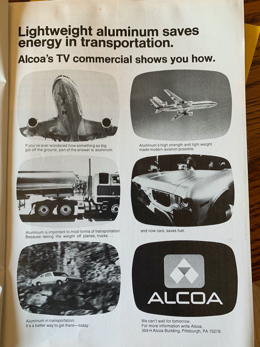1980: ALCOA. "We just spent a fortune on a TV commercial. Let's save some money by running the storyboard as a print ad."