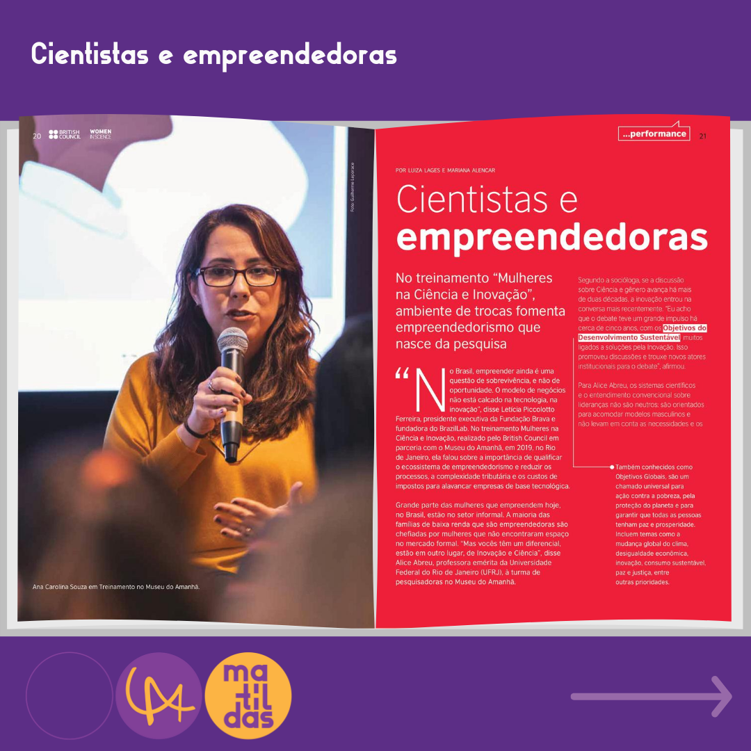 labmatildas's tweet photo. Ao longo do último ano, a #EquipeMatildas dedicou-se à produção de reportagens para a segunda edição da revista “Mulheres na Ciência”, que faz parte do programa de mesmo nome do @brbritish.
#mulheresnaciência #labmatildas https://t.co/loe0iUTyef