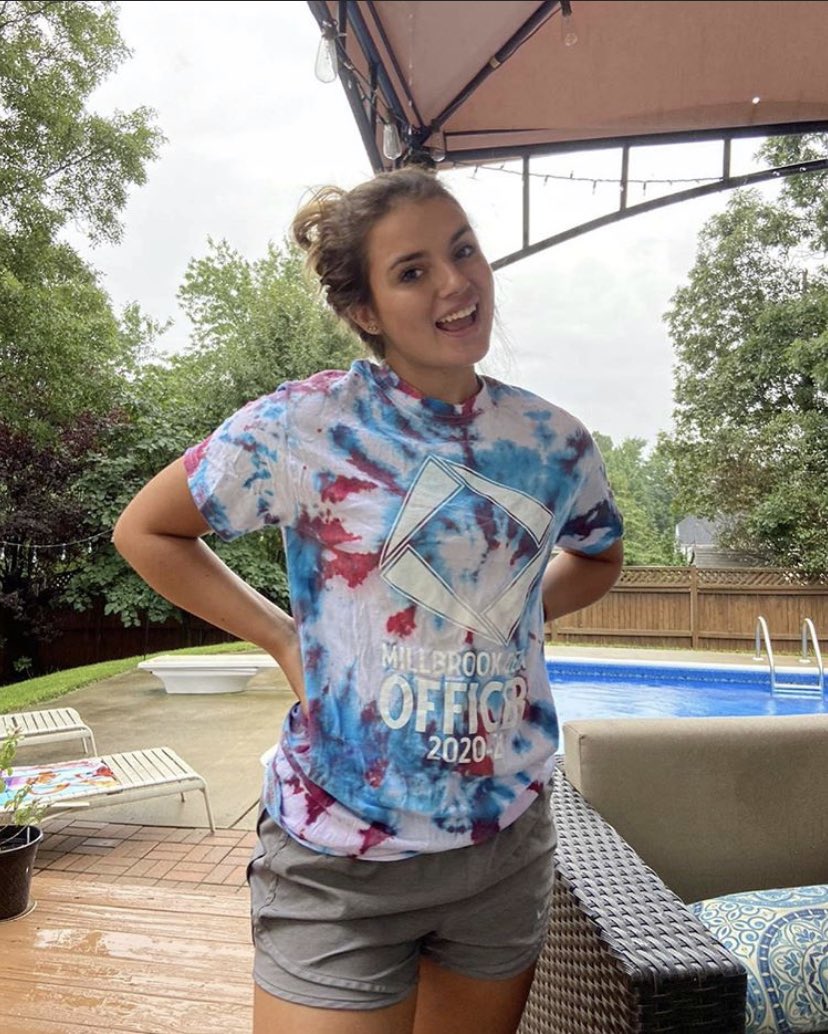 Millbrook_DECA's tweet photo. Our DECA officers had a fun project- to tie dye their own shirts!! Check out how cool some of the 2020-21 officer’s shirts turned out 😃😃 #mhsdeca https://t.co/mta4nq32pj