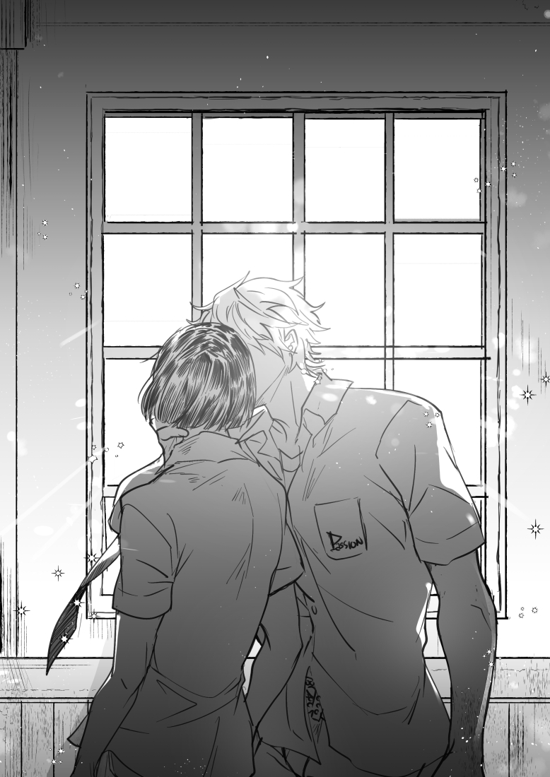 Day 2: school (リゾブ / リゾブチャ)
It could be a start of nothing, but at least it would be an unforgettable memories carved on your heart, that day of 
 our last summer.
#brurisoweek 