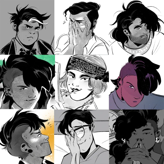 People have always been incredibly hard for me to draw and I have so much to learn to be able to create visual stories... I basically never draw in color either, apparently. #faceyourart 
