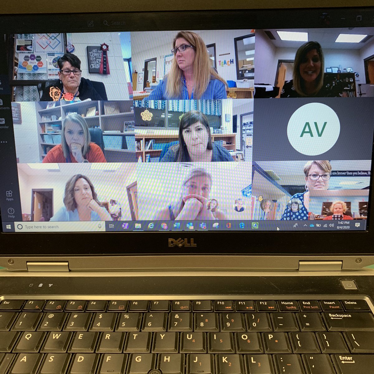 RMMooreMedia's tweet photo. It is so good to see, talk, and plan with my fellow elementary media specialist...even if it is only on #MicrosoftTeams.  @CcsdMedia @CherokeeSchools https://t.co/HRFdIwfTqE
