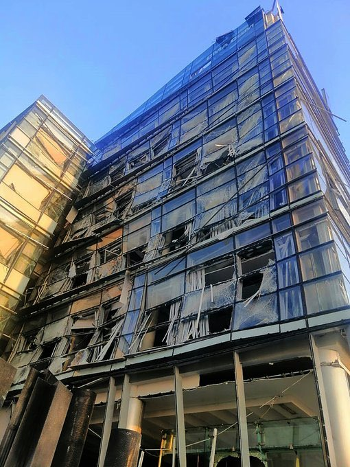 GlobalReportint's tweet photo. UPDATE : Aftermath of a massive explosion in #Beirut. https://t.co/LjyonCNOXp