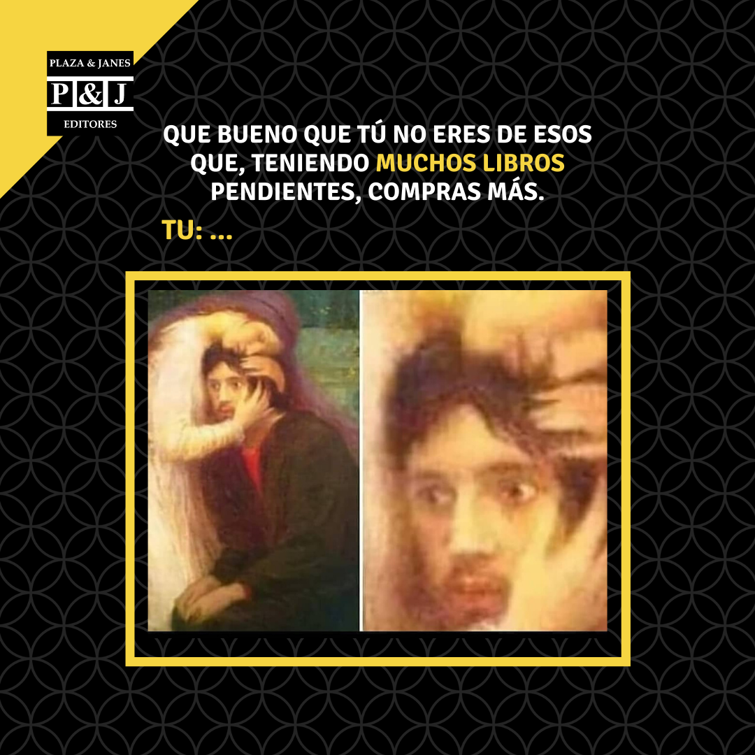PlazayJanesCol's tweet photo. Este es uno de los mayores pecados del lector. No teman decir que les pasa, acá no juzgamos. #Cosasdellector #MemeLector #Books #Libros #BookLovers #Cultura #LecturaAdictiva #SomosLectores #AmoLeer https://t.co/hWCEocizmg