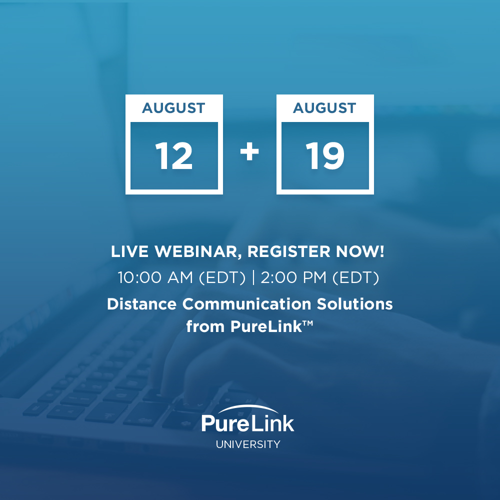 PureLinkAV's tweet photo. Did You Miss Our Last Webinar?
We've added new dates this month. Sign up today and join us live!
Register now at: https://t.co/xiGkfzol1B
#PureLink #Beyond4K #BeintheKnow #purestream #peripherals #avsolutions #avtech #avtweeps #audiovisual #audio #visual #avservices #av #ip https://t.co/qgg1vzJo6j