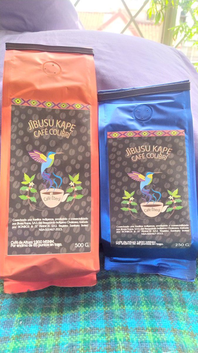 AYLEENCAROMACIA's tweet photo. ⚠️🚨Ya está en #Bogota #CafeColibri, café cosechado por familias indígenas.
Con aroma a cultura nativa #EmberaChami, del territorio ancestral Chakiama. Por encima de 85 puntos.
#Emberaquemonos
Bolsa de 500grs 30mil pesos
Bolsa de 250grs 15mil pesos.
Envío gratis
Favor RT https://t.co/Kko2sPXrPg
