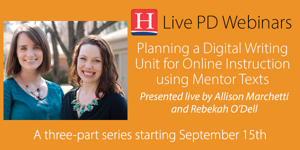 HeinemannPD's tweet photo. Learn how to find #mentortexts that meet the needs of all your students— whether learning from home or in person! 

Join co-authors and teachers @AllisonMarchett &amp; @RebekahODell1 for this 3-part series. Learn more >>> https://t.co/5Xl9uZVHrv https://t.co/zsYYvfje9l