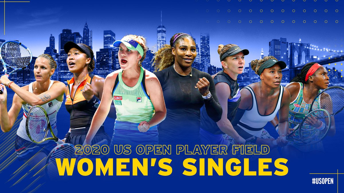 Star power 🤩

23x Grand Slam champion Serena Williams &amp; top-ranked 🇺🇸 Sofia Kenin lead our 2020 US Open player field.