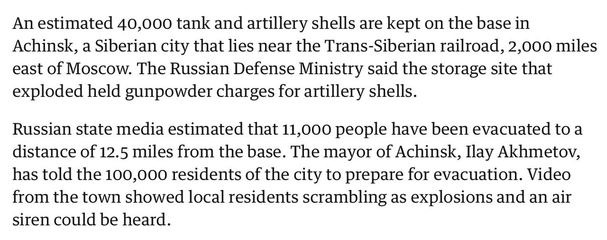 so what were they storing in Siberia?a lot more than just “fireworks”this base did explode for five hours tho, where as Beruit seems to have just exploded once