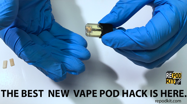 repodkit's tweet image. repodkit.com The best new #vape pod hack is here. Repad your #juul. Better #vaping and huge savings.