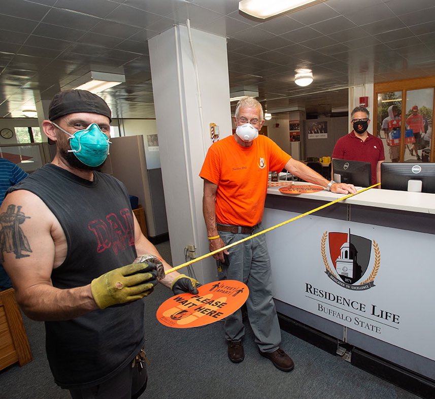 kconwayturner's tweet photo. Thank you to all of our wonderful staff who are diligently working to get @buffalostate campus ready for us to roar again this fall! https://t.co/cQjKbpOehe