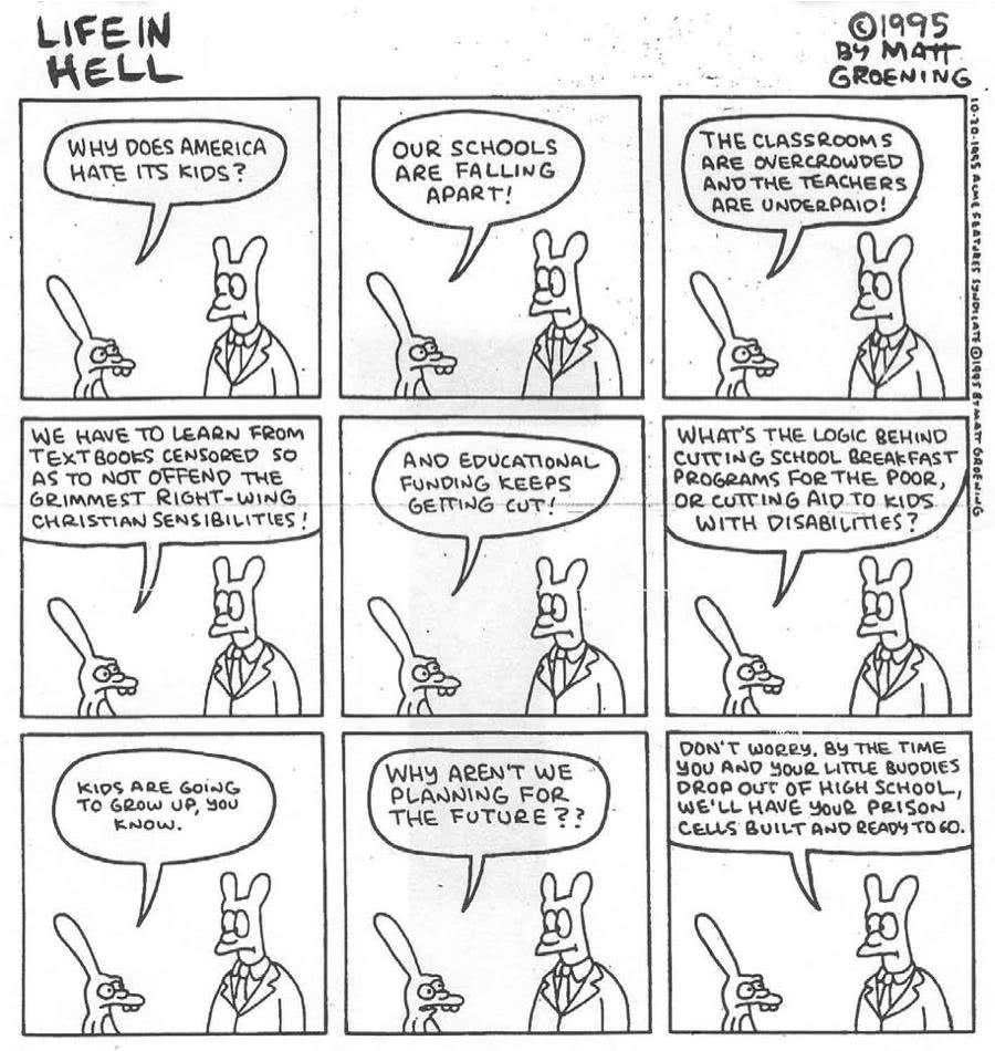 Imagine an alternate reality where Matt Groening's Life In Hell entered pop culture instead of the simpsons