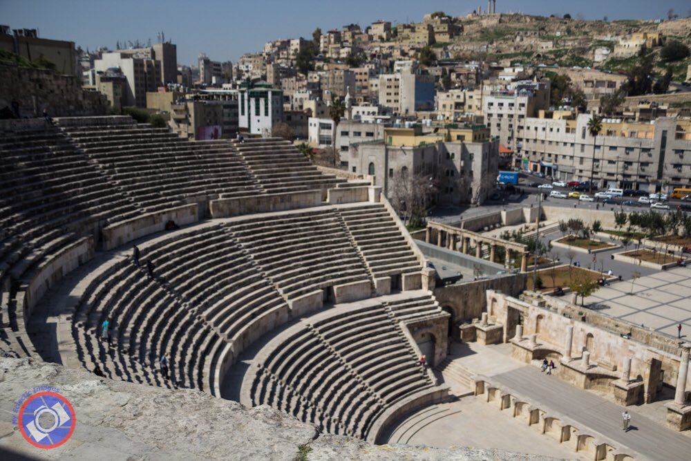 The Roman amphitheater in the heart of Amman, Jordan. One of many amazing things to see in this fabulous friendly city. gepublishing myeclecticimages #traveltuesday #Amman #Jordan visitjordan #RomanAmphitheater #Travel #BoomerTravel