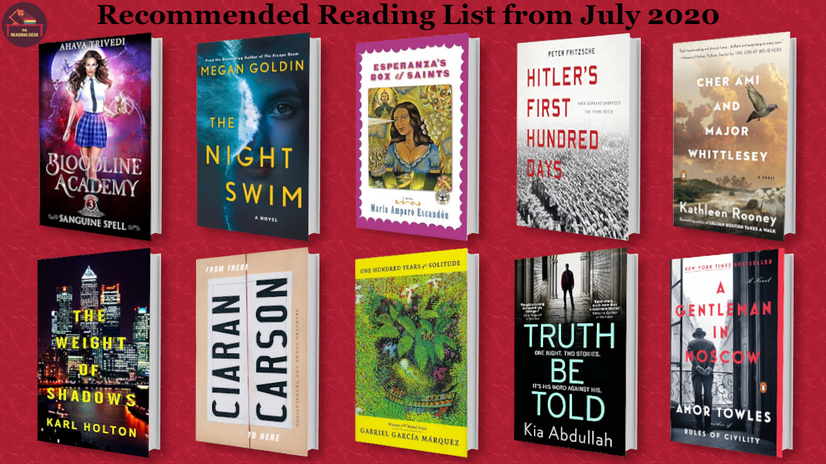 TBRreviews's tweet photo. July's favourite book reading list from the reviewers @TheReadingDesk
Reviews: https://t.co/pFLcb88Mhr

@amortowles @Ahava_Tee @megangoldin @KiaAbdullah @WFUPress @KarlHolton @KathleenMRooney @ElGabo #PeterFritzsche #CiaranCarson #MariaAmparoEscandon #ReadingDesk #BookOftheMonth https://t.co/6Kz70FttPk