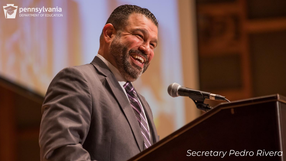 Just announced: Secretary Rivera will become president of @thaddeusstevens on October 1.

@GovernorTomWolf intends to nominate Noe Ortega, our Deputy Secretary of Postsecondary &amp; Higher Education, to serve as the next Secretary of Education.

More info: media.pa.gov/Pages/Educatio…