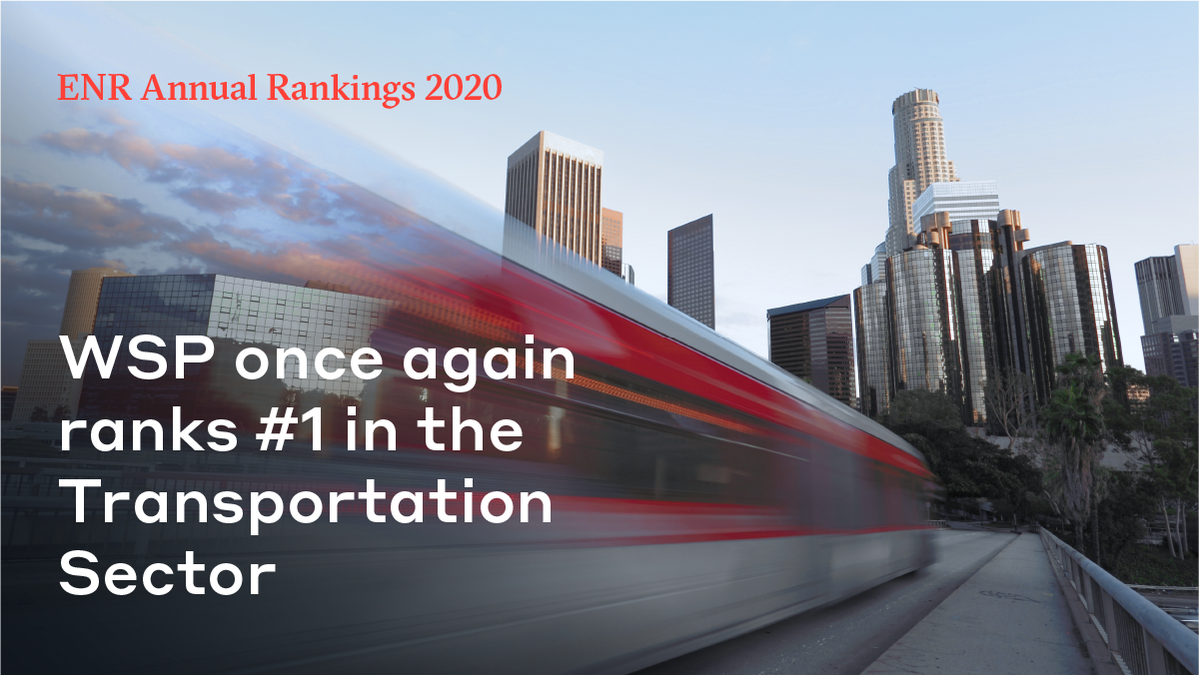 wsp's tweet photo. In this year’s @ENRnews annual rankings of the Top 225 International Design Firms and the Top 150 Global Design Firms, WSP is proud to have risen in the rankings for many regions/markets, while maintaining the #1 spot for the Transportation sector. https://t.co/LatcvkrpKS https://t.co/8YBdokT3an