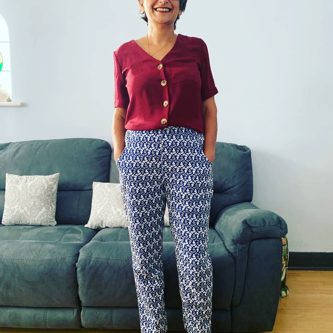 Nikysews's tweet photo. When you find a trousers pattern you love so make 3 pairs. @avidseamstress #citytrousers https://t.co/jcUI1o0UOD