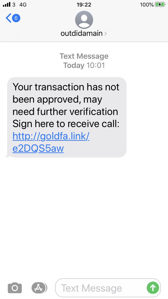 ScottishJill's tweet image. Today’s bad guy! #SpamTexts Don’t click the link