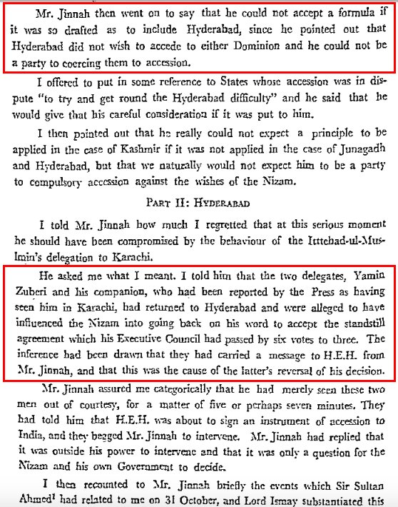 101/162Nov 1, 1947, Mountbatten visited Lahore to meet with Jinnah on latter's invitation. This meet yielded nothing of substance although it was the first official summit on Kashmir between the 2 new nations. Here, Jinnah declined Mountbatten's offer of plebiscite in Kashmir.