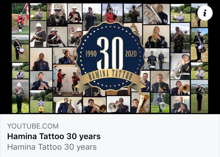Herkistävä video ”Hamina Tattoo 30 years” Kannattaa kokea! #Hamina #Haminatattoo #sotilassoittokunta #international                             youtu.be/6ezVdwxoD3A