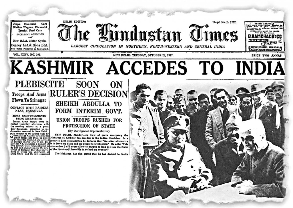 97/162The very next day the Maharaja signed the Instrument of Accession formally ceding his territories to India. It was Oct 26, 2947.Still anxious about the Indian forces' timeliness he called his ADC Capt. Deewan Singh.