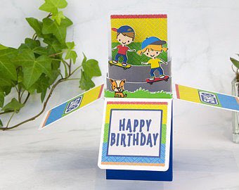 MooseTilly's tweet photo. Have you got a skateboarder in your family like me?! Maybe they’d appreciate this card for their bday this year! Visit my shop: https://t.co/M8zzm5oGQe #skatebord #doublewhip #skateboarding #skatetwitter #halfpipe https://t.co/t5GwMHPWLm
