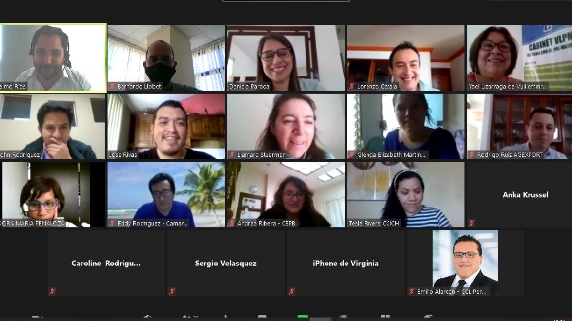 ¡El Academy AL-Invest 5.0 Virtual está en plena marcha!

Más de 75 participantes de 15 países latinoamericanos están siendo capacitados en temas de transformación digital, tendencias para el comercio electrónico y sostenibilidad con especialistas de primer nivel.

¡Éxitos!