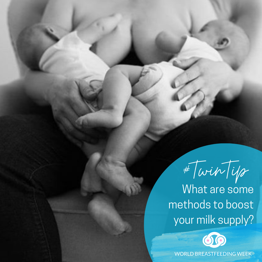 What are some methods to help boost your milk supply while breastfeeding? 🍼🍼 👇  
📷 <a href="/triple/">triple</a>.twinning
#worldbreastfeedingweek #tandemnursing #breastfeedingtwins #tandembreastfeeding #milksupply #breastfeedingtips #nursingtwins #milkymamas #breastfeedingmom #twingocarrier #twins