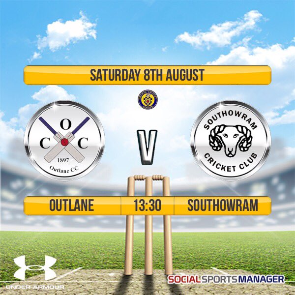 OutlaneCC's tweet photo. Another Triple Header this weekend!
The 1st team look to get back to winning ways and keep top spot as they face @SouthowramCC at home.
The 2nd team travel to @SBCI_CC 
Then on the Sunday the 3rd team travel to @SNHTCC as they look to stay unbeaten.

#UpTheLane https://t.co/NU6nmKBrAc