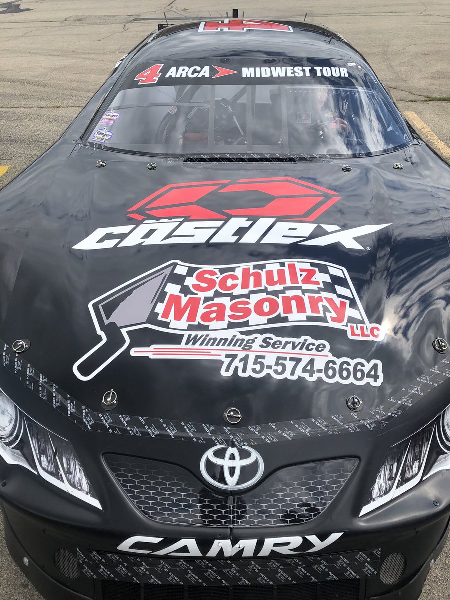 luke_fenhaus's tweet photo. It’s 🏁 RACE DAY 🏁 @WIRmotorsports.  Gandrud Auto Group Dixieland 250 practice coming up!!

We can’t thank all of our sponsors enough for this opportunity. And our awesome pit crew! 

#KDDP
#ARCAMT https://t.co/ENPvYfWGkn