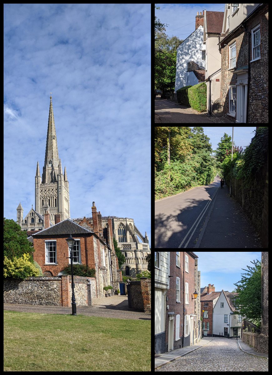 Rush hour walk through historic Norwich today. #Norwich #finecity #medieval #longmayitlast