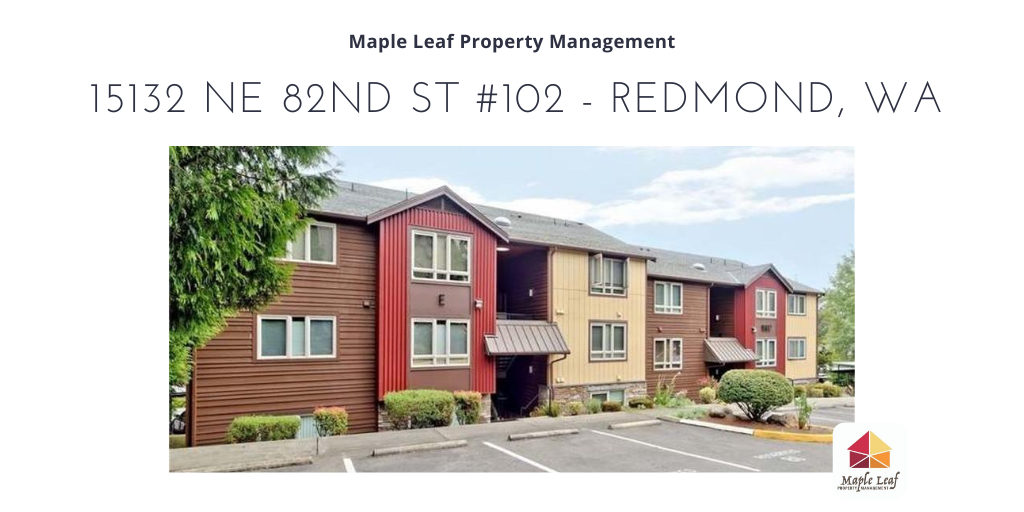 mapleleafmgt's tweet photo. 15132 NE 82nd St #102 , Redmond, WA 98052 Beautifully updated 1 bedroom condo in Redmond
RENT
$1,795
Available NOW
1 bed
1 bath
591 sq ft
https://t.co/dYut6DXzqJ #mynewhome #mapleleafpropertymanagement https://t.co/g5tAZgSrJH