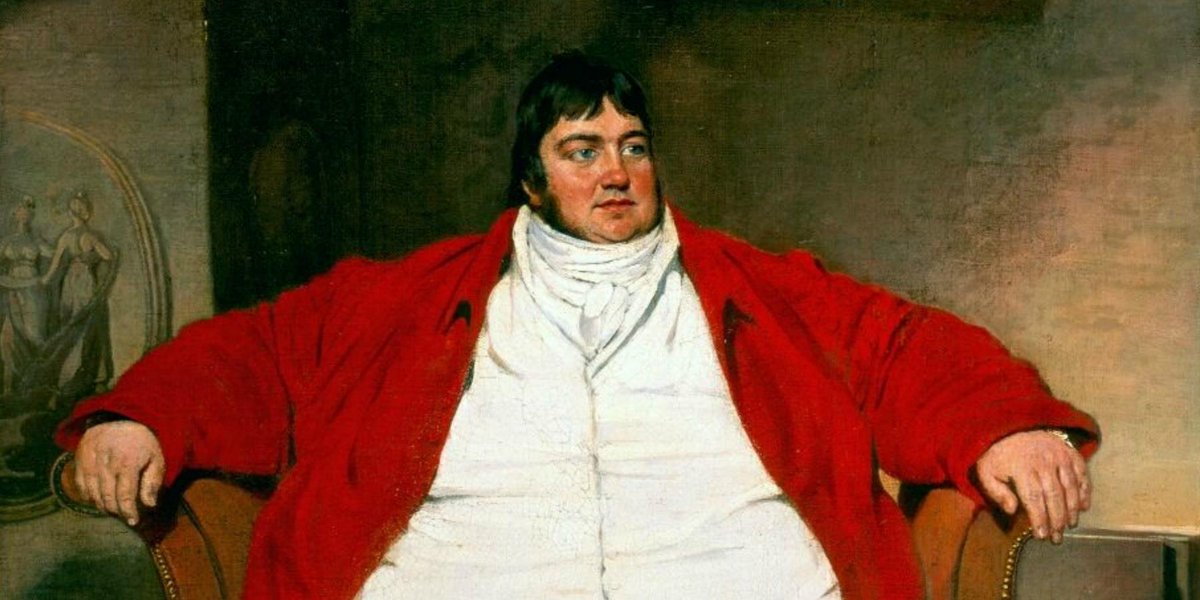 Just submitted a revised version of a book chapter on fatness and late eighteenth- and early nineteenth-century visual and material culture, focusing on representations Daniel Lambert, so I thought I'd do a wee thread on it.