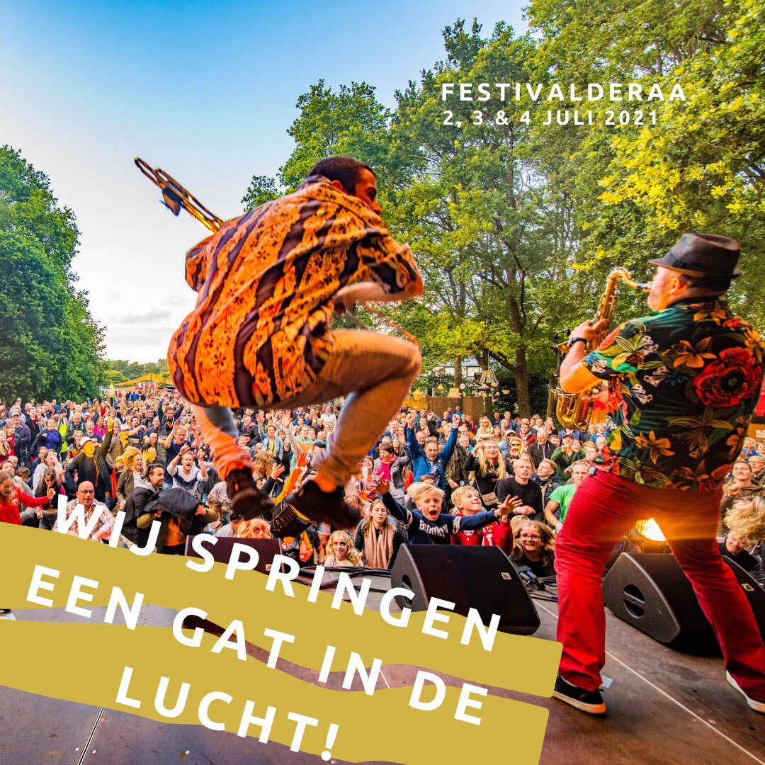 🔥 JUMP JUMP 🔥

Wij staan letterlijk op ons podium te dansen! 
FestiValderAa heeft een meerjarige subsidieaanvraag bij Fonds Podiumkunsten in de wacht weten te slepen! 🎉 👌🏽✨
Wij vieren dat nu op gepaste afstand maar volgend jaar dansen we weer samen oké?! #FVA21
