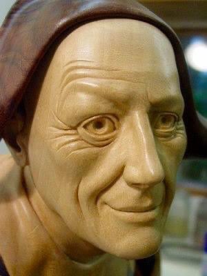 For those who haven’t seen Ian’s work befor the basic body was carved then all the diamond shaped natural woods were made &amp; fitted to the body they were then carved to creat this superb masterpiece