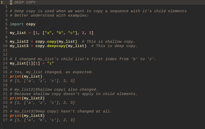 flowfelis's tweet image. Day 24/100 of #100DaysOfPythonTips. Yesterday we saw shallow copying in Python. Today we go deep into this subject and explore 🧐 deep copying in Python. Simplest explanation ever 😎
Follow me for more Python tips every day 🥳
#Python #Python3 #100DaysOfCode #100DaysOfCode