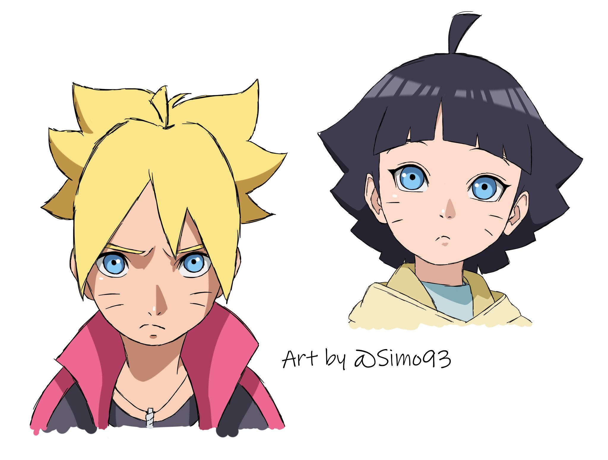 Simo93 Art on X: Uzumaki family ♡ #naruhina #hinata #boruto #Himawari # NARUTO  / X