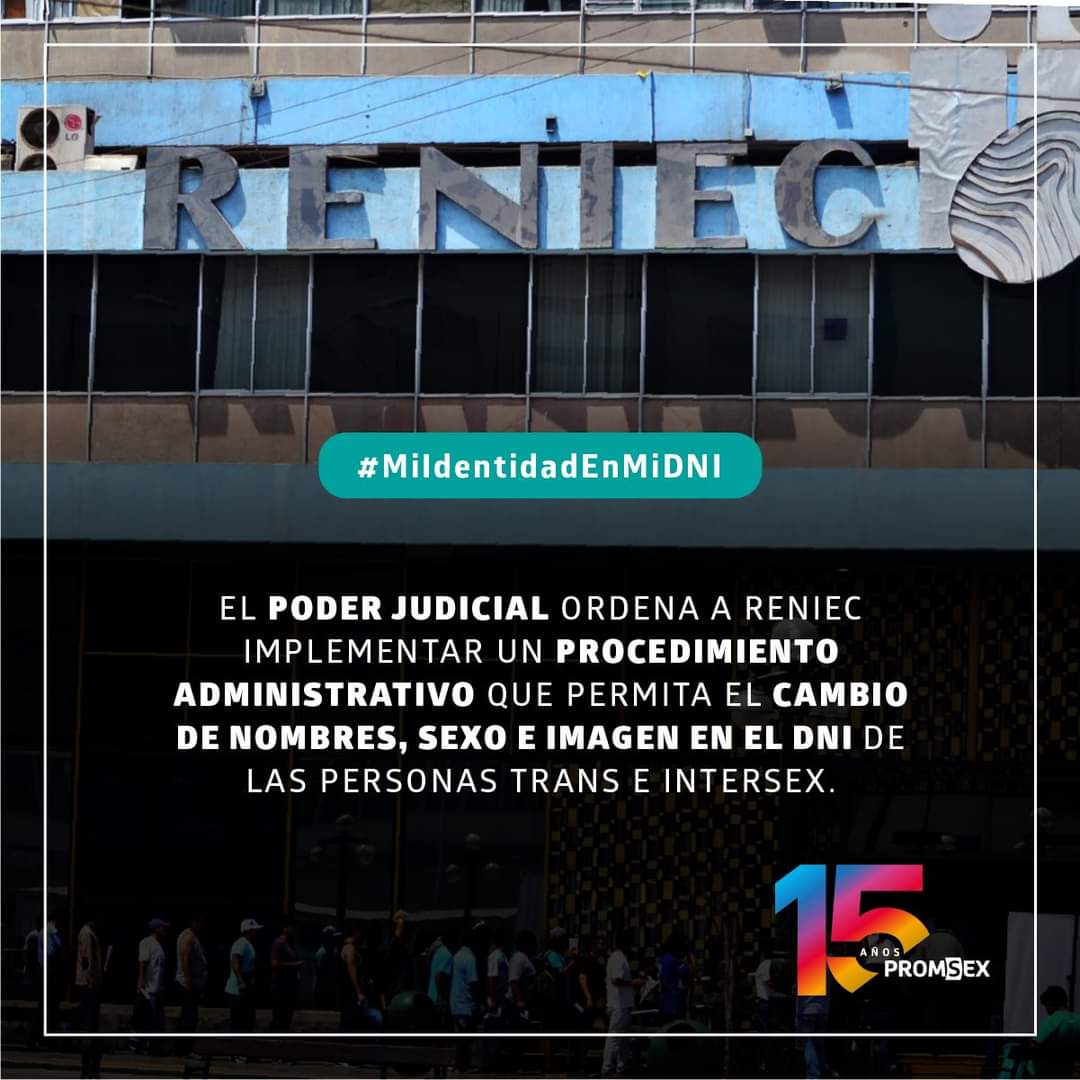 jheinserrr's tweet photo. @Poder_Judicial_ ha ordenado a la @reniecdigital permitir el cambio d  nombre, sexo e imagen a personas trans e intersex sin procesos discriminativos.

Exigimos al @reniecdigital que respete la identidad de las personas trans y no apele a esta decisión

#MiIdentidadEnMiDNI https://t.co/6xAWcBs3LW