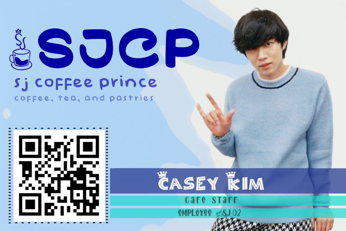 princechulla's tweet photo. Flower boy Casey at your service. Let’s grab a cup of coffee and get to know each other 🌸

Don’t forget to scan my QR code for a surprise! 

#SUPERJUNIOR
#SJCoffeePrince
@SJofficial
@SJCoffeePrince https://t.co/XVGAEjY90u