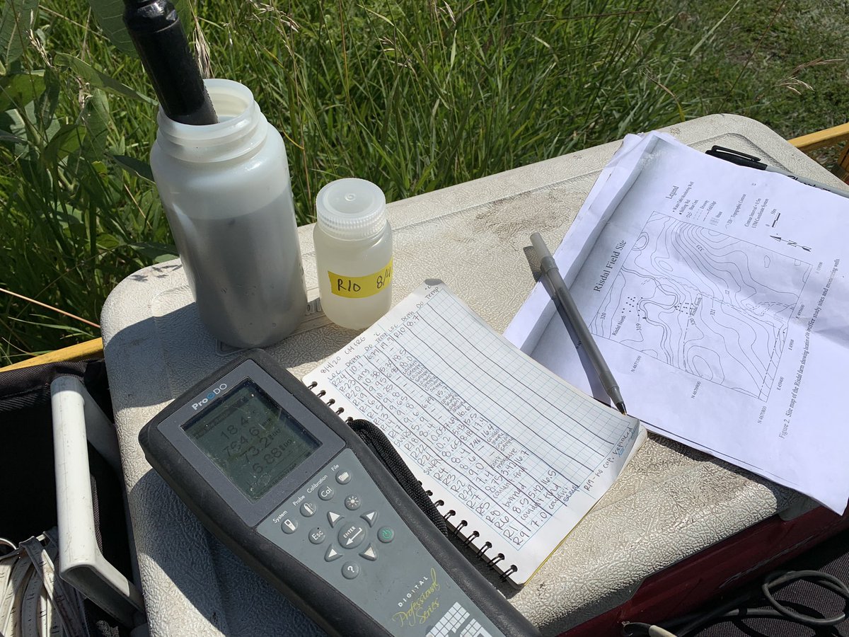 CelaysaMH's tweet photo. #wellsampling today on Bear Creek's #riparianbuffer Time to acidify 40 samples👩🏻‍🔬 https://t.co/t3R5S8FcoS