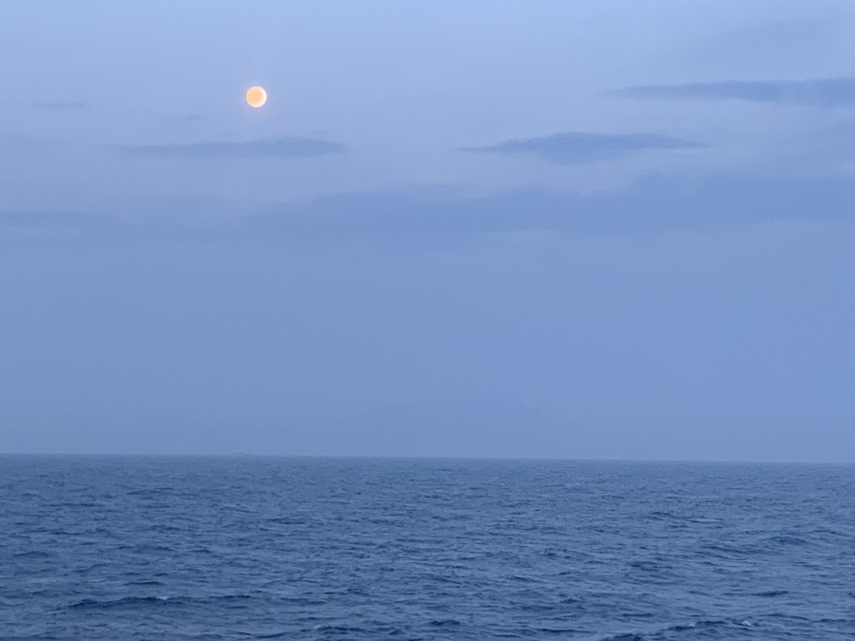 takabo77's tweet photo. The moonlit night is over and the morning is coming.
月夜が終わり、朝がきます。
#moonnight #morning #navigationwatch #officer #sailor #seamenslife #lifeonship #船上生活 #船員 #船乗り #月夜 #朝 https://t.co/PhNp2H3nUV
