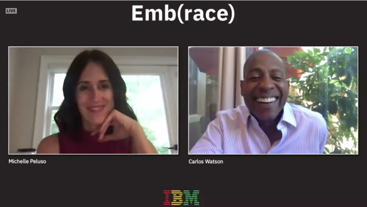 Grateful for the ongoing dialogue hosted by <a href="/IBM/">IBM</a> <a href="/michelleapeluso/">Michelle Peluso</a> 

Questions to contemplate from <a href="/carloswatson/">Carlos Watson</a> on equity...

Do we celebrate different voices?
Do we look for rich integration in the experiences we most value?
For employers, how is compensation tied to equity?