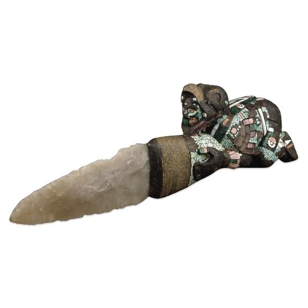 Cuchillo (Tecpatl) utilizado en los sacrificios / Cultura #Mexica / The British Museum.