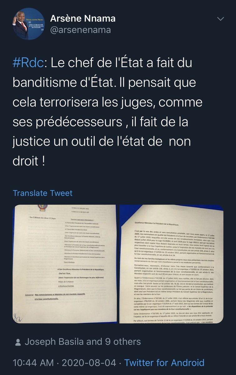 Bev_TSHIMINYI's tweet photo. Cher Excellence @BillyKambale1, je crois que notre ami @arsenenama veut rentrer chez lui à Bukavu reprendre avec son ancienne vie de semeur d'herbes ds la rue. Il ne mérite pas être #Secaba ds un cabinet du ministre de la @IncJeunesse. Ses réactions ne sont pas en votre faveur.👇 https://t.co/MYaRAmmZAc