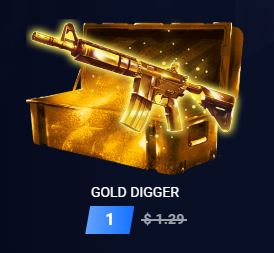 DaddyskinsCSGO's tweet photo. Our most popular case, Gold Digger is now only a buck. ONE dollar🤩

People have been getting $1,000+ CSGO items from it daily!

✅Retweet if you want one https://t.co/4exZN1UxQl